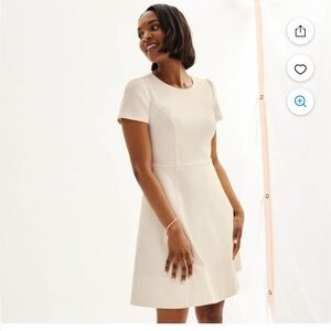 Draper James Neutral Cotton Dress